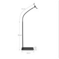 135cm Universal Tablet Floor Holder with 55cm Gooseneck Arm for iPad Phone